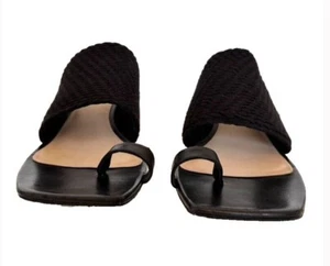 Sandalias Veronica Barba Punta Cuadrada Trenzadas con Cordones para Mujer Stiletto Talla 8.5 - Imagen 1 de 12