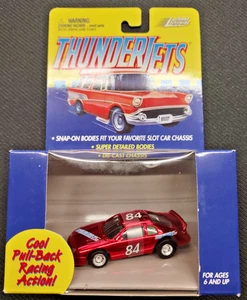 Johnny Lightning ThunderJet Stock Car CH/RD #84 Pull Back Cars HO NEW PM2-31 - Picture 1 of 2
