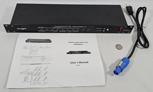 8-Port RDM DMX Splitter with Dual Input PowerCON Linking Stage Lighting Signal - Picture 1 of 11