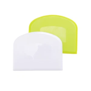 2 Pieces Dough Scraper Bowl Scraper Food- Plastic Dough Cutter Flexible8203 - Picture 1 of 6