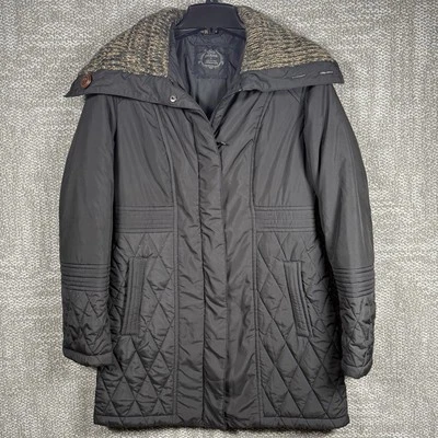 Prana женщин маленький Arden пуховик парка пальто черный полный молнии карманы с подкладкой стеганая - Изображение 1 из 4