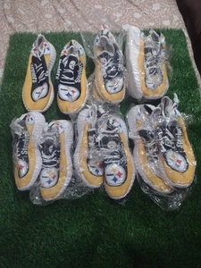Pittsburgh Steelers Canvas Shoes Lot Of 6 - Picture 1 of 8