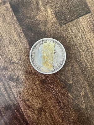 1900 Wilhelm II Koenig Von Wuerttemberg Deutsches Reich Funf Mark Coin - Image 1 of 4