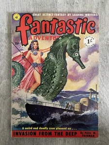 FANTASTIC ADVENTURES No.14 Vintage 1950s Sci Fi Magazine British Edition - Picture 1 of 4
