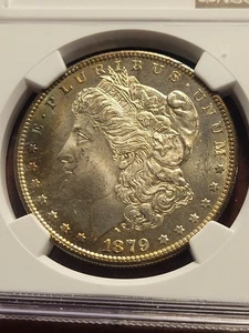 1879 S Morgan Silver Dollar, NGC MS67, San Francisco, toned     inv11    g57dr - Picture 1 of 7