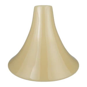 Art Deco/MCM Elfenbein Opalglas Fackel Fackel Lampenschirm 13,75" groß - Bild 1 von 9