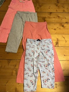 4er Set Leggings Mädchen Gr. 140 H&M, Verbaudet mit Libelle , TCM rosa blau grau - Bild 1 von 1