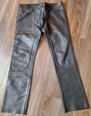 SUPERBE PANTALON CUIR MRB MISTER B MODELE FxxxxER W34 LEATHER LEDER GAY ROB - Photo 1/4