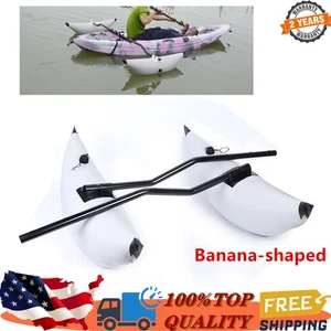 2x Kayak Lightweight PVC Inflatable Outrigger Fishing Boat Stabilizer System New - Picture 1 of 10
