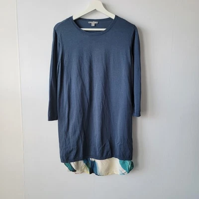 COS Mujer Mixto Media Túnica Top Talla M en Azul Arte Abstracto en la Espalda Foto 1 de 4