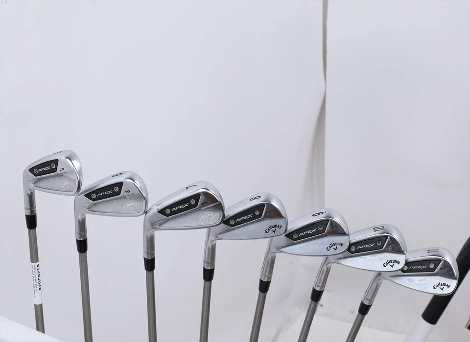 Callaway 2024 Apex Cb/Mb Iron Set 5-Pw, Aw Stiff SteelFiber I95 283829 Left Hand - Image 1 of 4