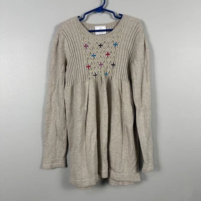 Hanna Andersson свитер платье со сборками размер 140 см 10 желтовато-коричневый длинным рукавом - Изображение 1 из 4