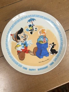Schmid Walt Disney Sammelteller "Happy Birthday Pinocchio" 1880 - 1980" - Bild 1 von 5