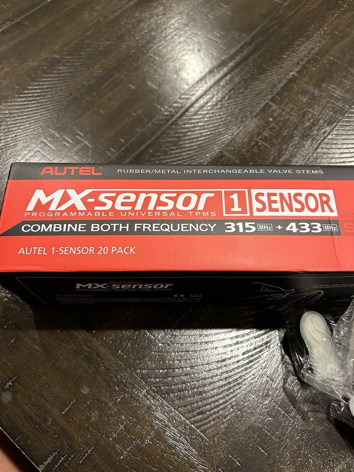 Autel TPMS MX-Sensor 315MHz & 433MHz Programmable Universal Rubber 20 Pack New - Image 1 of 3