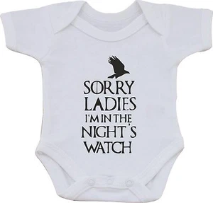 SORRY LADIES IM IN THE NIGHTS WATCH LUSTIGER HUMOR BABY WESTE ODER LÄTZCHEN - Bild 1 von 2