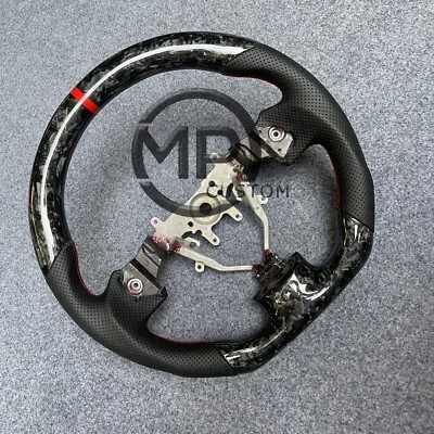 Volante de fibra de carbono forjado apto para Subaru WRX STI 2008 2009-2013 2014 Foto 1 de 4