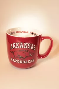 Arkansas Razorbacks Coffee Mug Plus Bonus Tully's Coffee K-Cup Pods French Roast - Picture 1 of 11