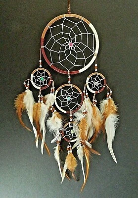 Коричневый ловец снов 11 x 35 см для мальчиков девочек детей спальня детская на день рождения рождественский подарок - Изображение 1 из 2