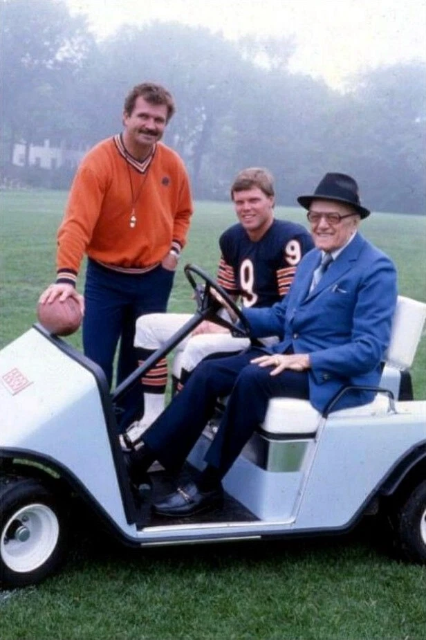 Mike Ditka Jim McMahon George Halas Glossy 8x10 Photo NFL Football Print - Image 1 of 1