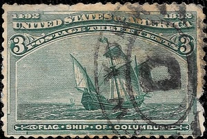 US Scott #232 1893 Columbian Exposition Issue 3C - Bild 1 von 1