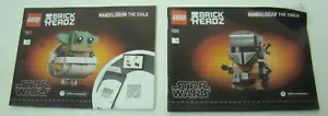 Paar Lego 75317 Brick Headz, The Mandaldrain the Child NUR HANDBUCH Star Wars - Bild 1 von 3