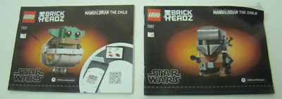 Par de Lego 75317 Brick Headz, The Mandaldrain the Child SOLO MANUAL Star Wars Foto 1 de 3