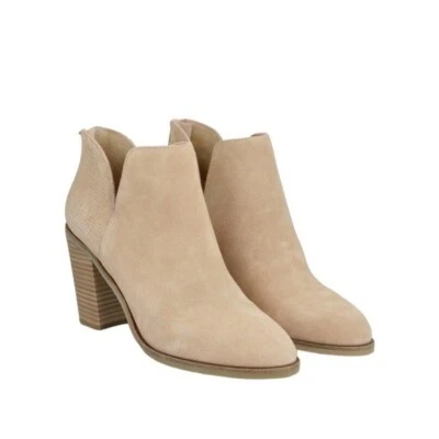 NUEVO CON ETIQUETAS Dolce Vita DV8 Gamuza Cuero Shai Botín Rosa Claro Tostado Talla 9.5 Foto 1 de 4