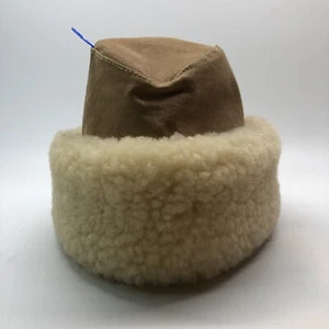 Seifter Associates, Inc. Brown Suede Trapper Hat Size Large Made In USA Vintage - Picture 1 of 9