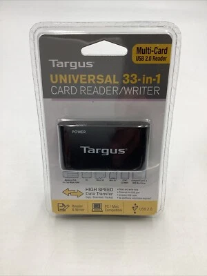 Targus Universal 33 in 1 Card Reader Writer Multi Card USB 2.0 Reader NEW SEALED - Image 1 of 4