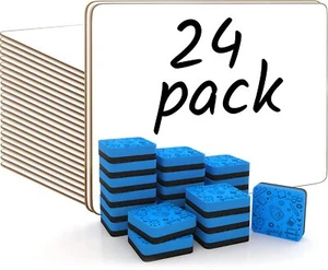Scribbledo 24 Small White Board Dry Erase Boards Classroom Pack Mini White Bo... - Picture 1 of 9