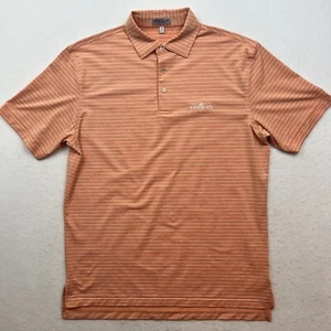 Peter Millar Sommer Komfort Polo orange gestreift Performance Stretch Thornblade - Bild 1 von 8