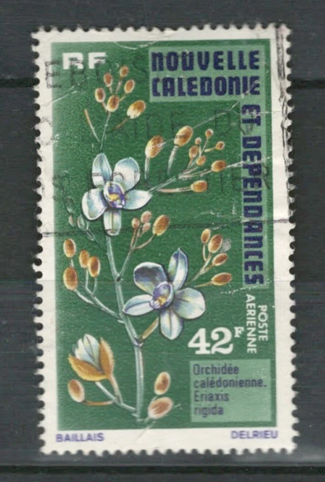 CALEDONIA FRENCH COLONIES FLOWERS USED AIR MAIL STAMP  LOT (CALD 317) - Image 1 of 1