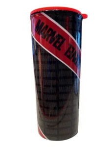 Disney Parks Marvel schwarz rot & weiß Keramikbecher mit rotem Deckel NEU - Bild 1 von 1
