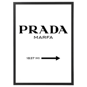 Quadro Prada Marfa con Cornice - Verticale - varie dimensioni vari colori b - Imagen 1 de 5