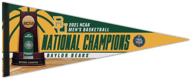 2021 Baylor Bears National Champions 12 X 30 Premium Wincraft Felt Pennant - Image 1 of 1