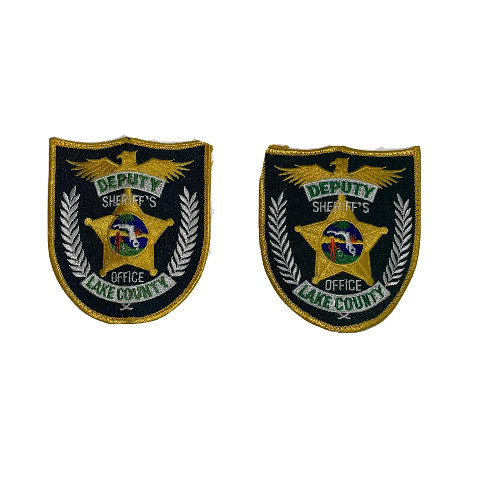 Departamento del Sheriff del Condado de Lake Lote 2 parches de hombro Deputy (Florida) Foto 1 de 4