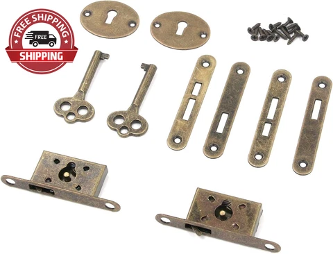Bronze Mini Locks Full Mortise Locks Small Box Locks Decorative Antique Locks Je Cover