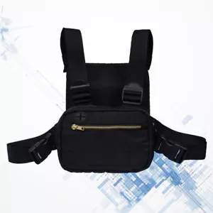 Outdoor Front Pouch Belt Bag Chest Pack Men Chest Bag Front Bag Waist Bag - Picture 1 of 11
