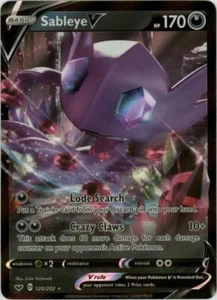 (SWSH01-120) Sableye V Ultra Rare Foil Pokemon Sword & Shield Card # 120 - Imagen 1 de 1