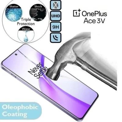 100%Genuine Tempered Glass Screen Protector One Plus 1+3 V V3 For OnePlus Ace 3V - Image 1 of 2