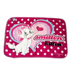 Disney Aristocats Marie Soft Throw Blanket Pink Polka Dots Heart Pattern Kawaii - Picture 1 of 5