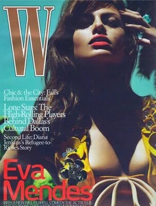 W Magazine July 2010 Eva Mendes Cover New - Imagen 1 de 1