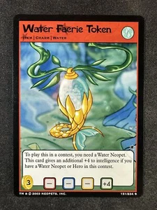 Neopets TCG 151/234 Water Faerie Token Base Set Charm Uncommon NM - Picture 1 of 2