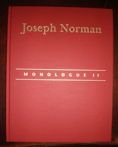JOSEPH NORMAN MONOLOGUE II SELECTED PRINTS AND DRAWINGS 1997 80 PAGES SIGNED - Picture 1 of 2