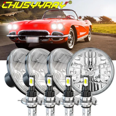 Faro LED de haz alto/bajo DRL para Oldsmobile 442 98 F85 Cutlass 4 piezas 5,75 pulgadas Foto 1 de 4