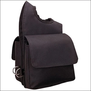 Bolso de montar de caballo con pomo de nailon marrón 33WL Western Tack de cuero tejedor - Imagen 1 de 4