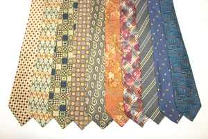 LOT OF 10 CACHAREL silk ties. Made in Italy F82869 - Imagen 1 de 2