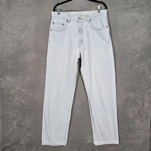 Jeans vintage Levis 569 para hombre 34x34 azul lavado claro sueltos rectos Y2K - Imagen 1 de 10