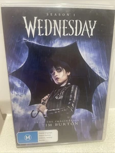 Wednesday Series Season 1 One DVD TV Jenna Ortega R4 Fast Post - Picture 1 of 3