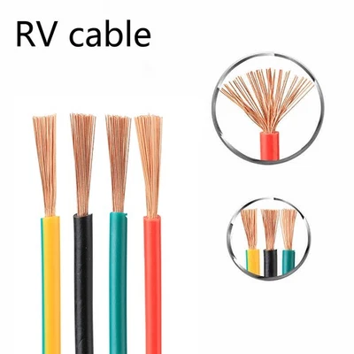 FOSWORD Single Core Multi-strandarded Copper Cable Power Wire RV1/1.5/2.5/4/6/10/16mm²
